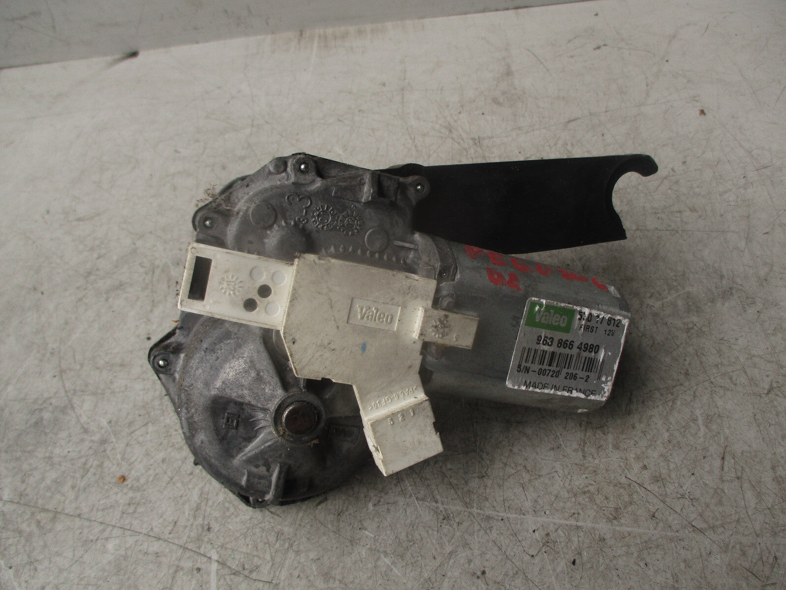 2008 PEUGEOT 206 REAR WINDOW WIPER MOTOR 9638664980