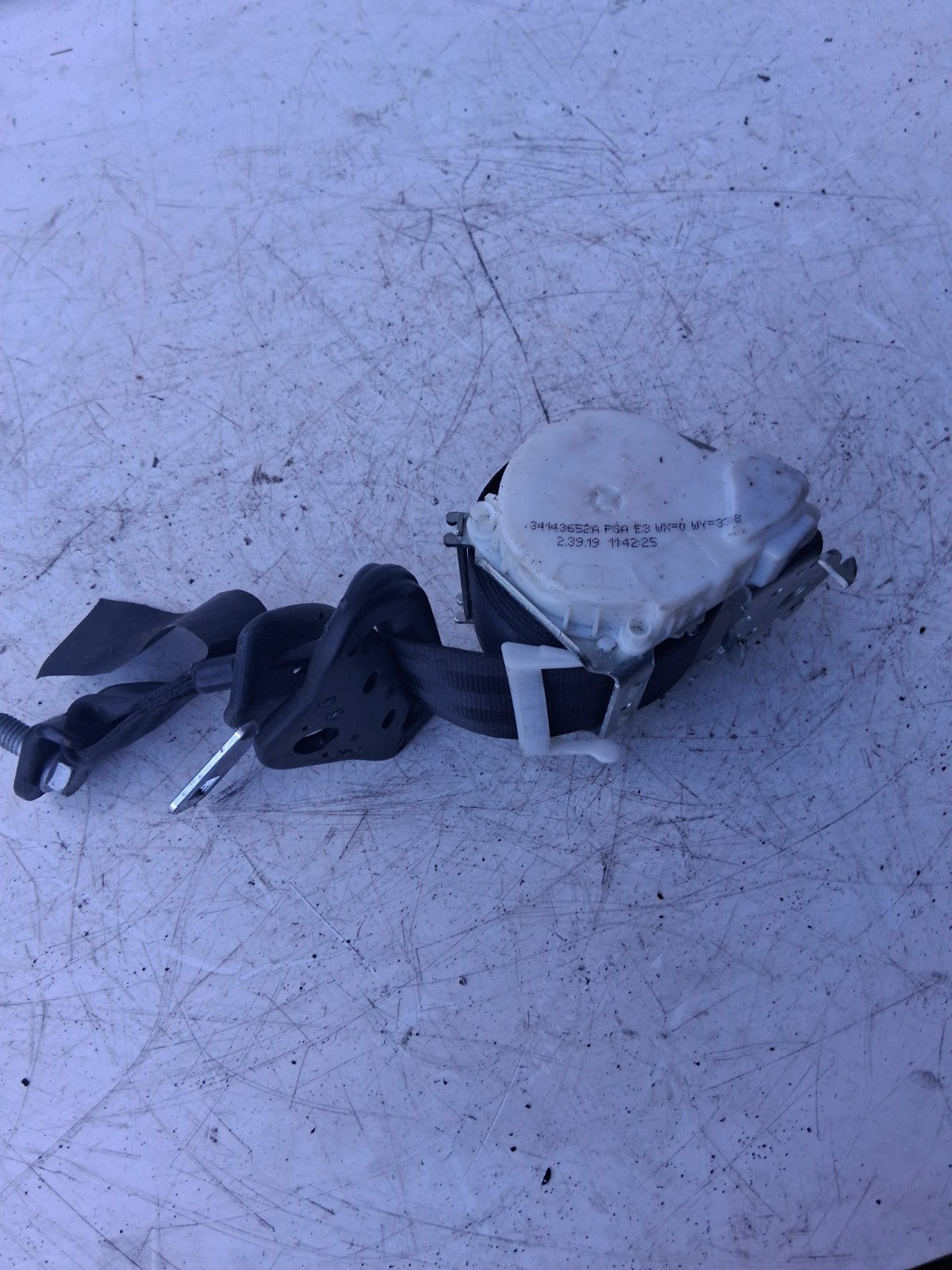 2019 CITROEN C4 CACTUS OSR REAR RIGHT DRIVER SIDE SEATBELT 98009738XX