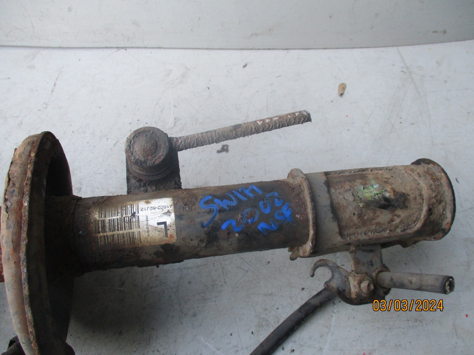 SUZUKI SWIFT MK3 2008 NSF PASSENGER SIDE FRONT SHOCK ABSORBER 4160262J12