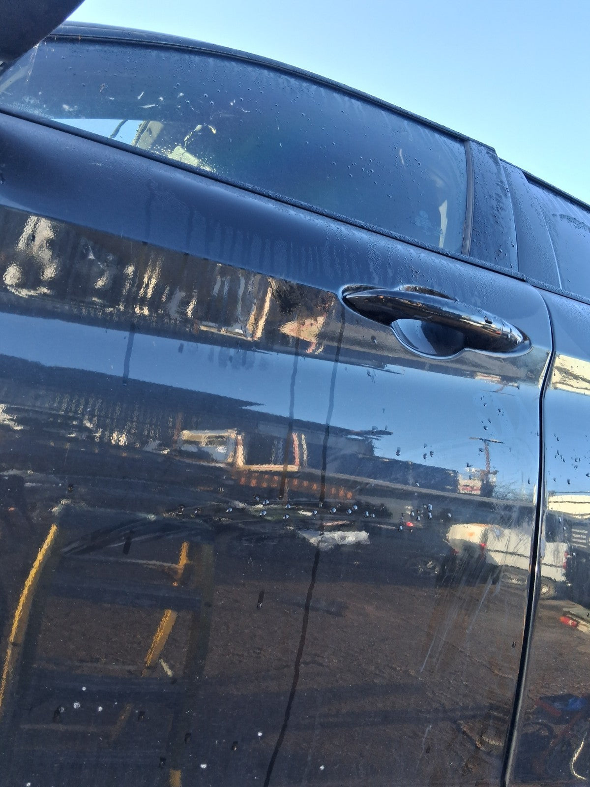 2018 ALFA ROMEO GIULIA 952 QUADRIFOGLIO NSF PASSENGER SIDE BARE DOOR BLACK 408