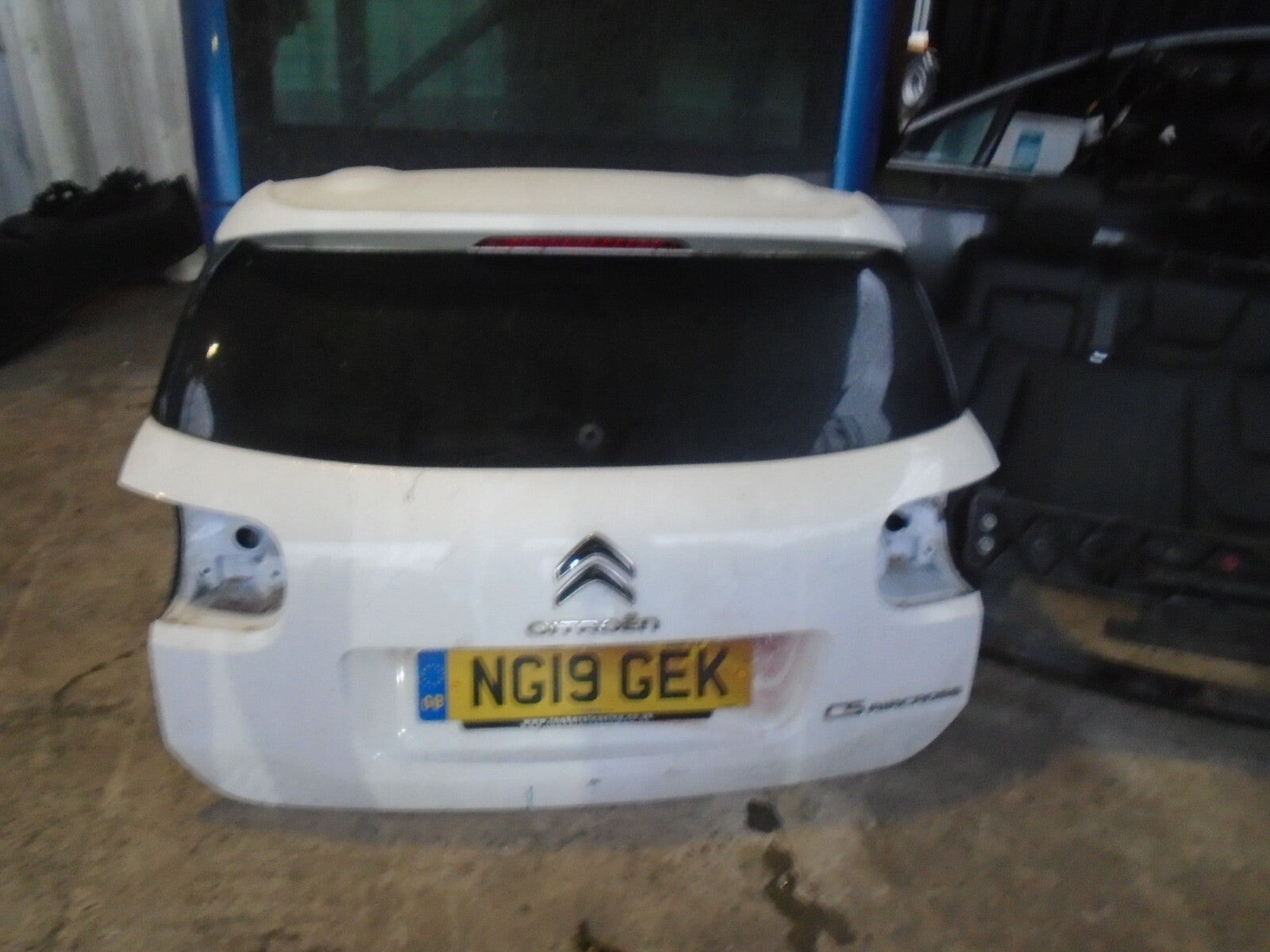 2019 CITROEN C5 AIRCROSS BARE TAILGATE BOOTLID BOOT WHITE EWP