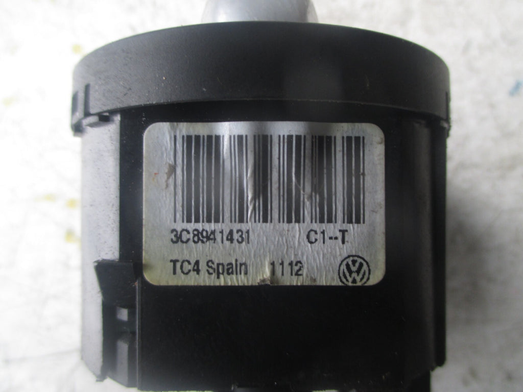 VW VOLKSWAGEN PASSAT B7 2014 DASHBOARD HEADLIGHT SWITCH 3C8941431