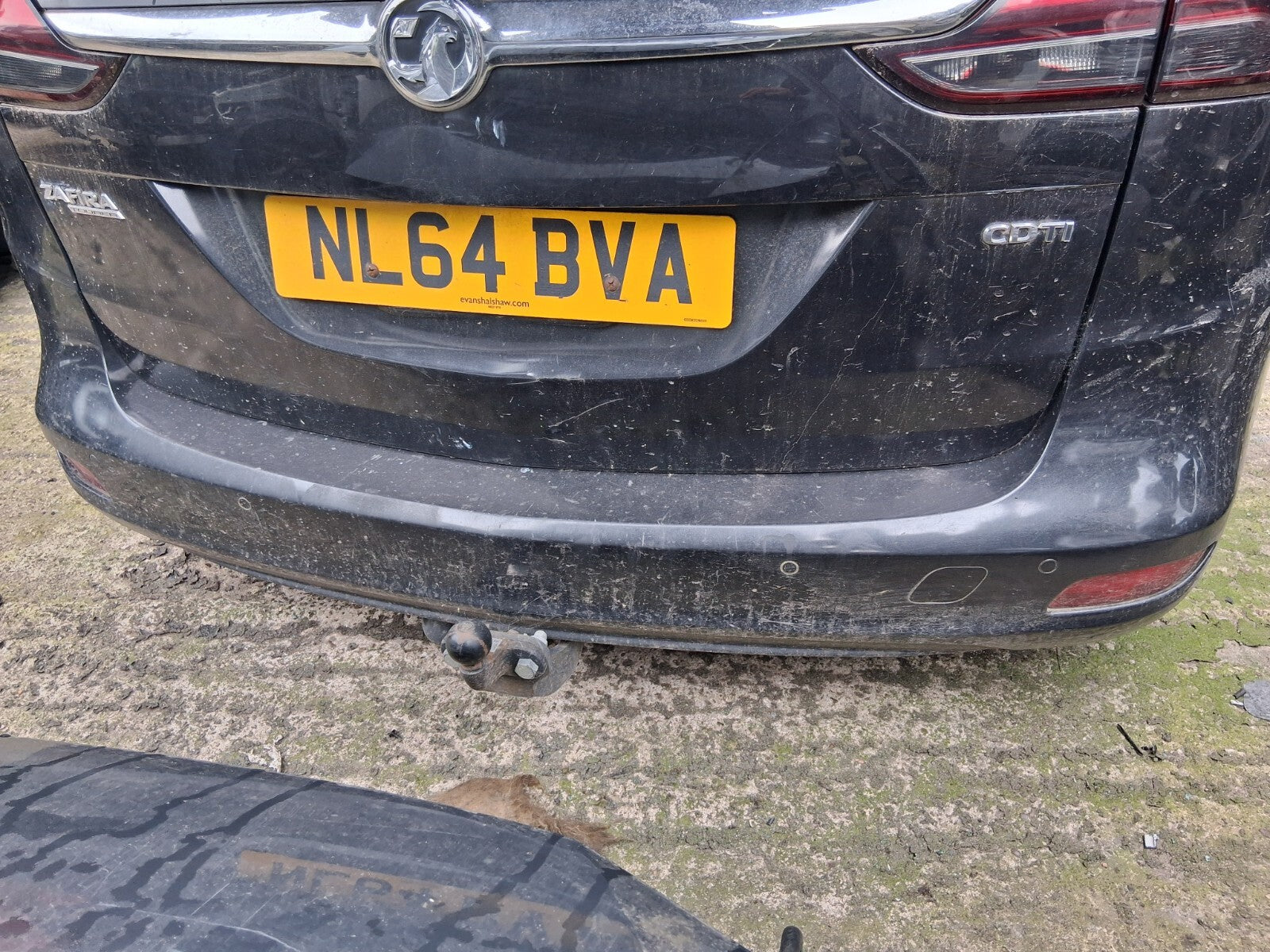 2014 VAUXHALL ZAFIRA TOURER C MK3 COMPLETE REAR BUMPER CARBON FLASH METALLIC 22C