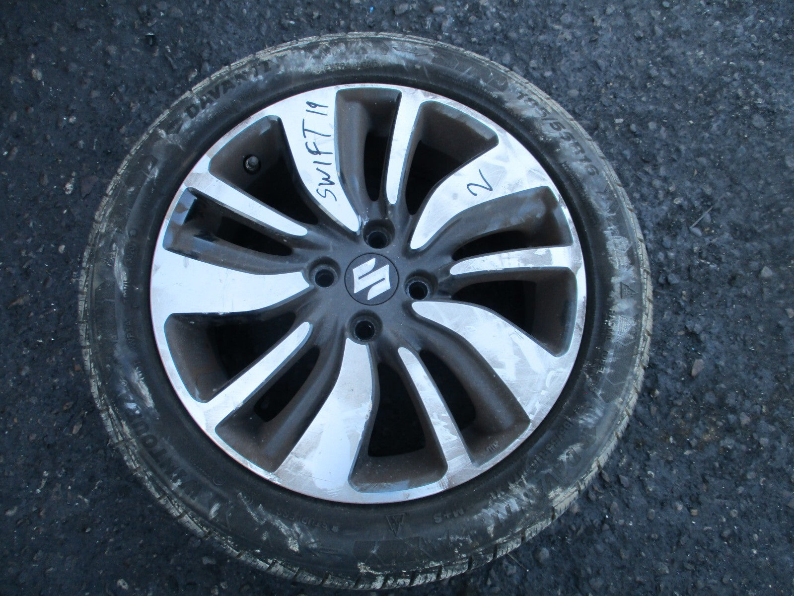 2018 SUZUKI SWIFT MK4 16 INCH ALLOY WHEEL WITH TYRE 185/55R16 REF  2