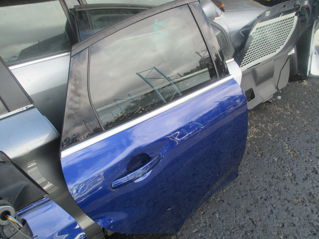 FORD FOCUS MK3 2017 OSR DRIVER SIDE REAR COMPLETE DOOR BLUE