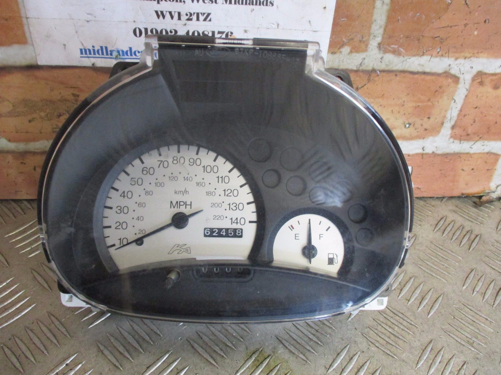 FORD KA MK1 2001 1.3 SPEEDO CLOCKS INSTRUMENT CLUSTER DIALS YS5F10849MC