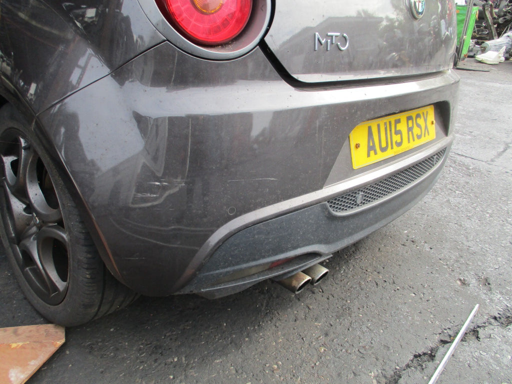 2015 ALFA ROMEO MITO 3 DOOR REAR COMPLETE BUMPER PDC SENSOR GREY