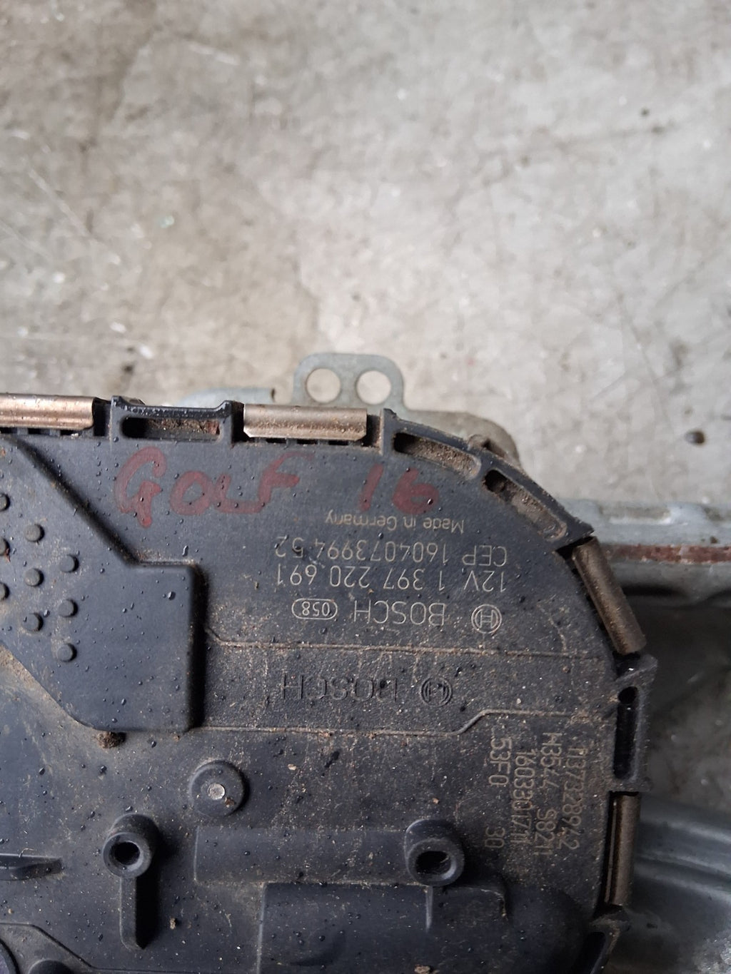 2016 VW VOLKSWAGEN GOLF FRONT WINDSCREEN WIPER MOTOR 1137328942