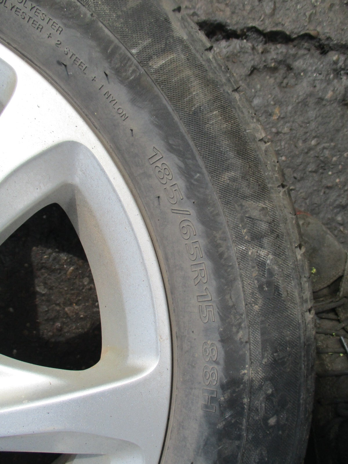 2015 PEUGEOT 208 15 INCH ALLOY WHEEL WITH TYRE 185/65R15