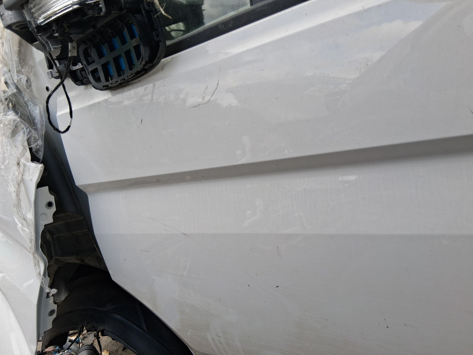 2022 VW VOLKSWAGEN CRAFTER MK2 NSF PASSENGER SIDE FRONT LEFT BARE DOOR WHITE