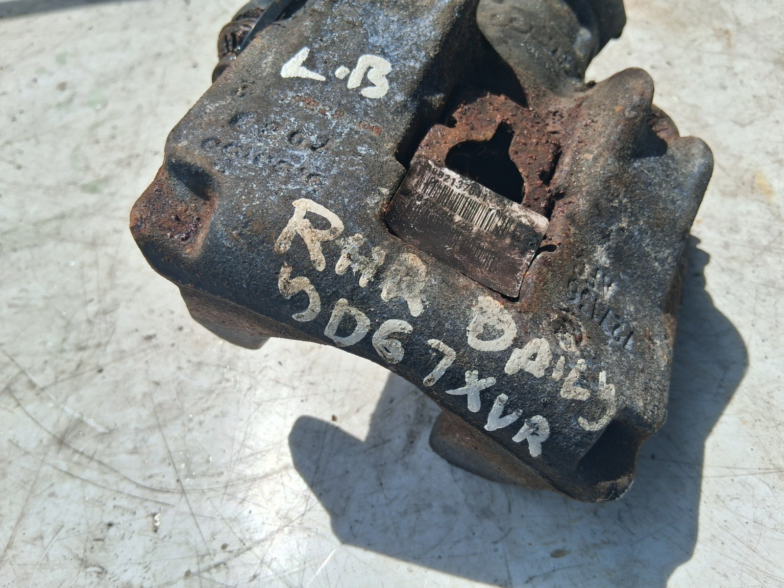 2015 IVECO DAILY MK5 OSR DRIVER SIDE REAR RIGHT BRAKE CALIPER