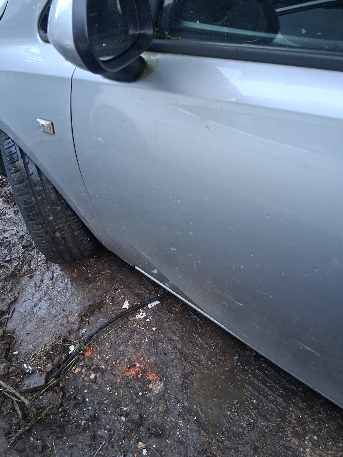 2018 VAUXHALL CORSA E 3 DOOR CORSA VAN NS PASSENGER SIDE LEFT BARE DOOR SILVER