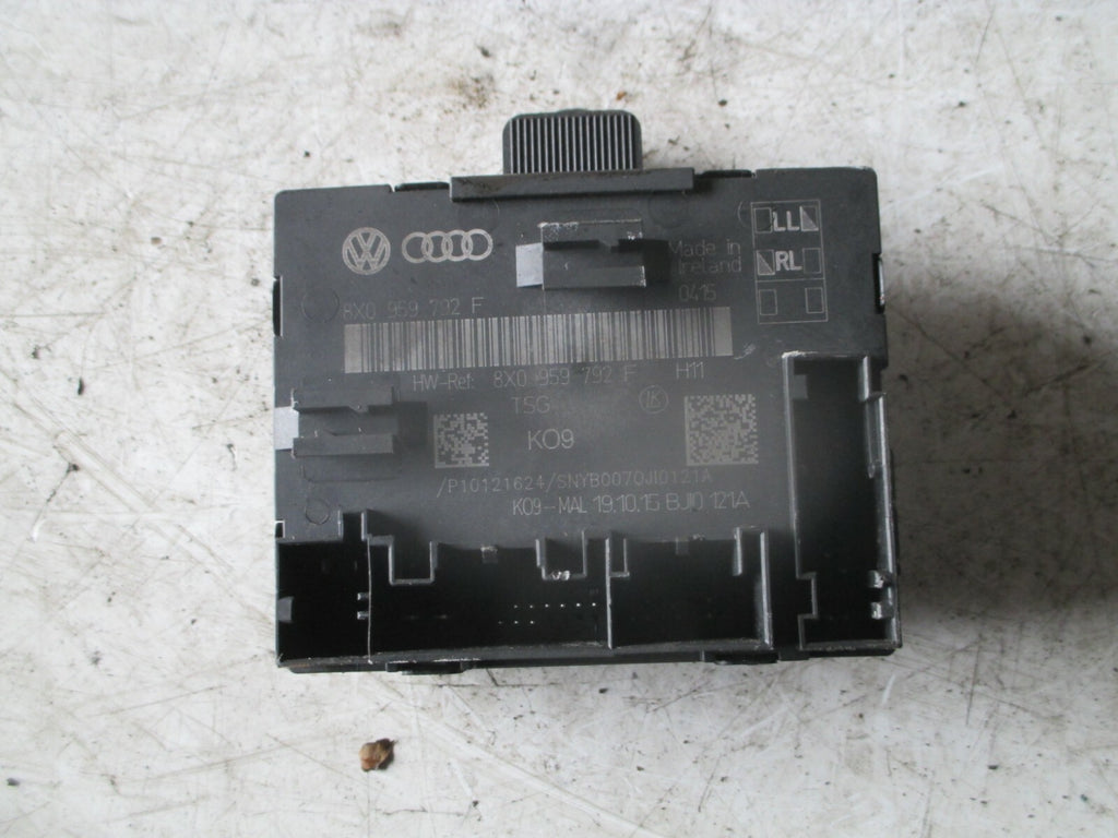 AUDI A1 2015 8X NSF FRONT PASSENGER SIDE DOOR CONTROL MODULE 8X0959792
