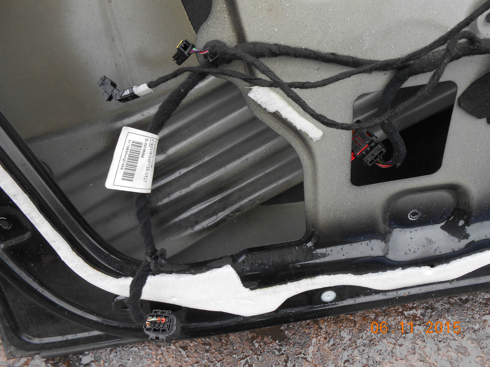 FIAT BRAVO MK2 2007 NSF PASSENGER SIDE FRONT BARE DOOR IN BLACK