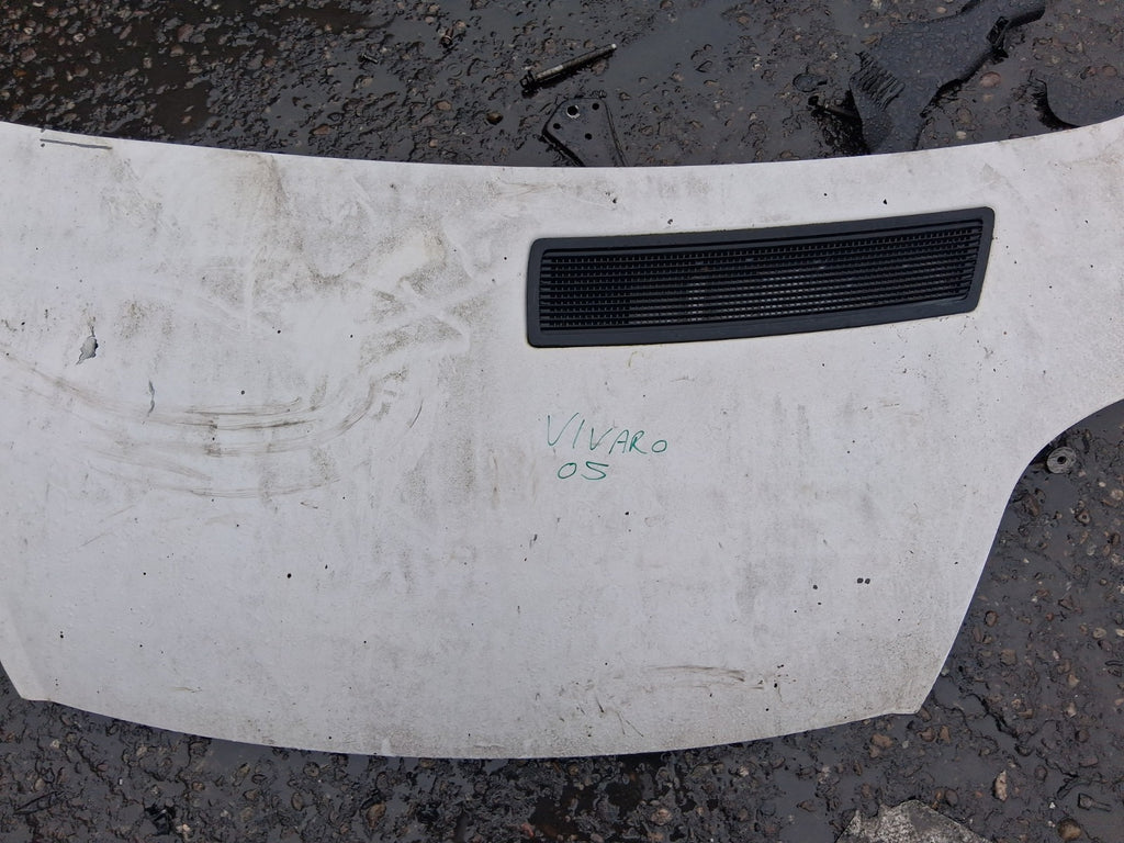 2005 VAUXHALL VIVARO MK1 FRONT BONNET HOOD PANEL WHITE
