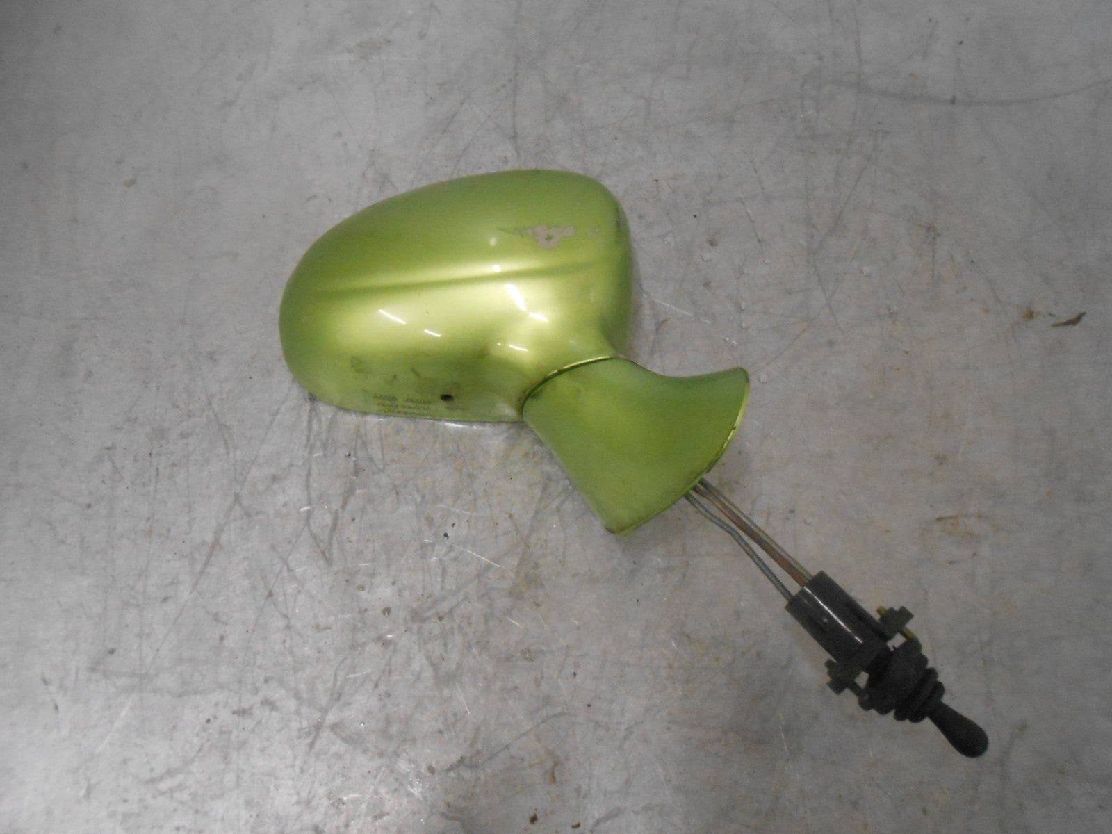 DAEWOO MATIZ M150 (MK1) 2004 OS DRIVER SIDE MANUAL ADJUST DOOR WING MIRROR GREEN