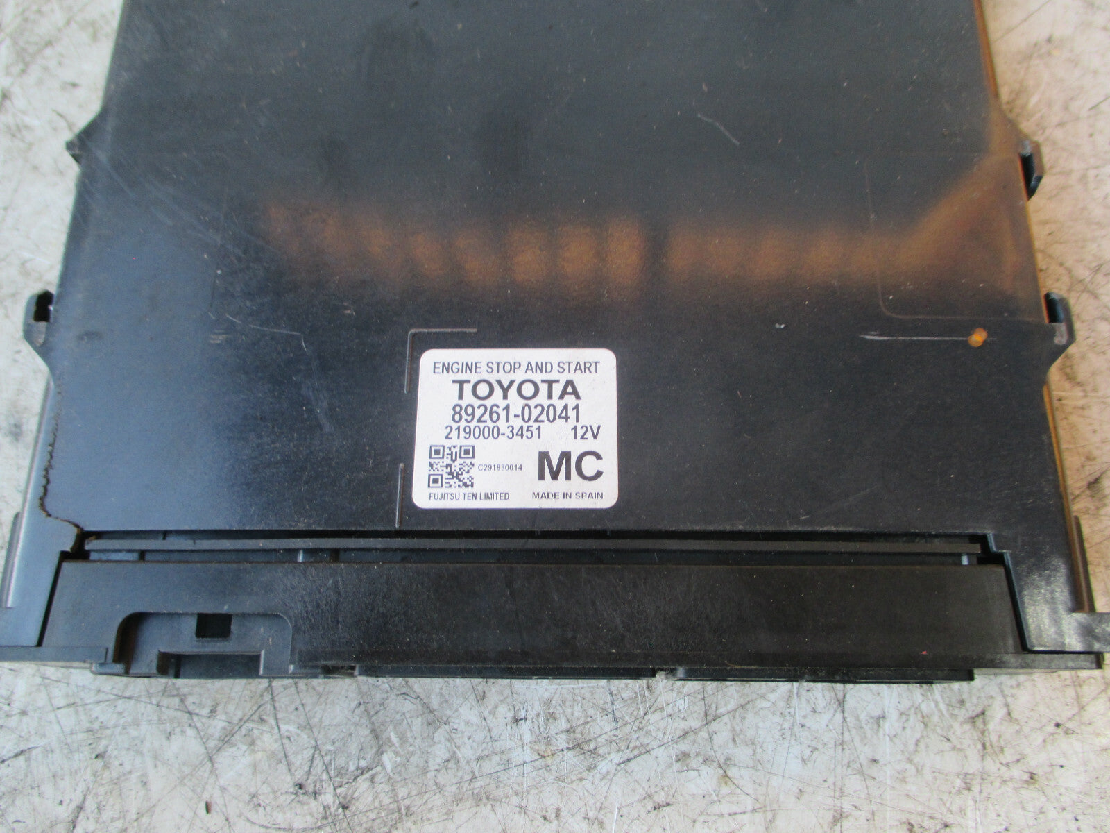 TOYOTA AURIS 2018 MK2 ENGINE STOP START CONTROL MODULE 8926102041