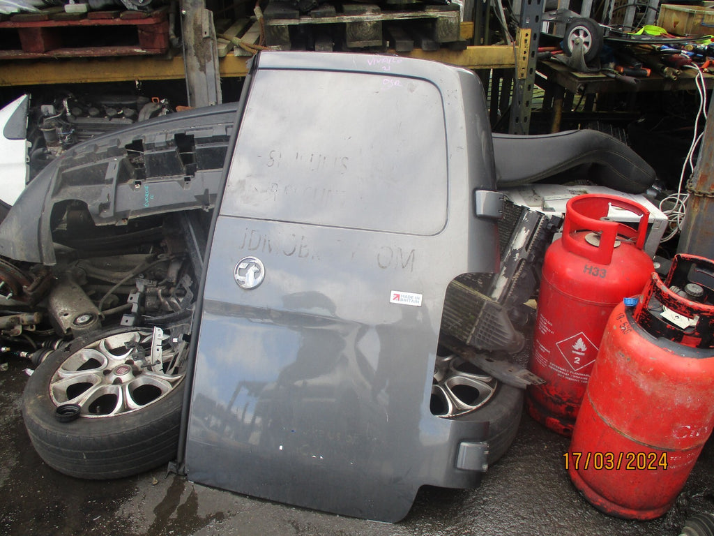 VAUXHALL VIVARO MK3 2021 OSR DRIVER SIDE REAR DOOR GREY DAMAGED