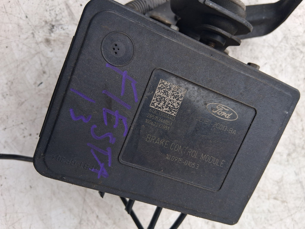 2014 FORD FIESTA MK7 ABS PUMP CONTROL MODULE UNIT D1B12C013BA