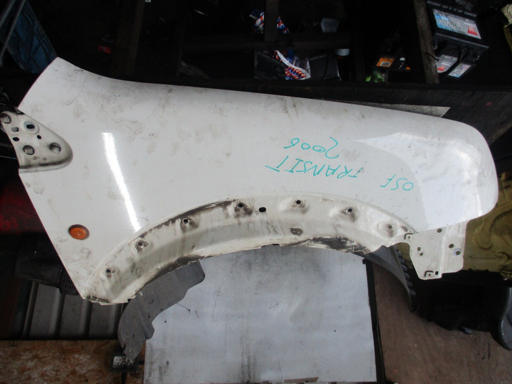 FORD TRANSIT MK1 2006 OSF DRIVER SIDE FRONT WING PANEL FENDED WHITE