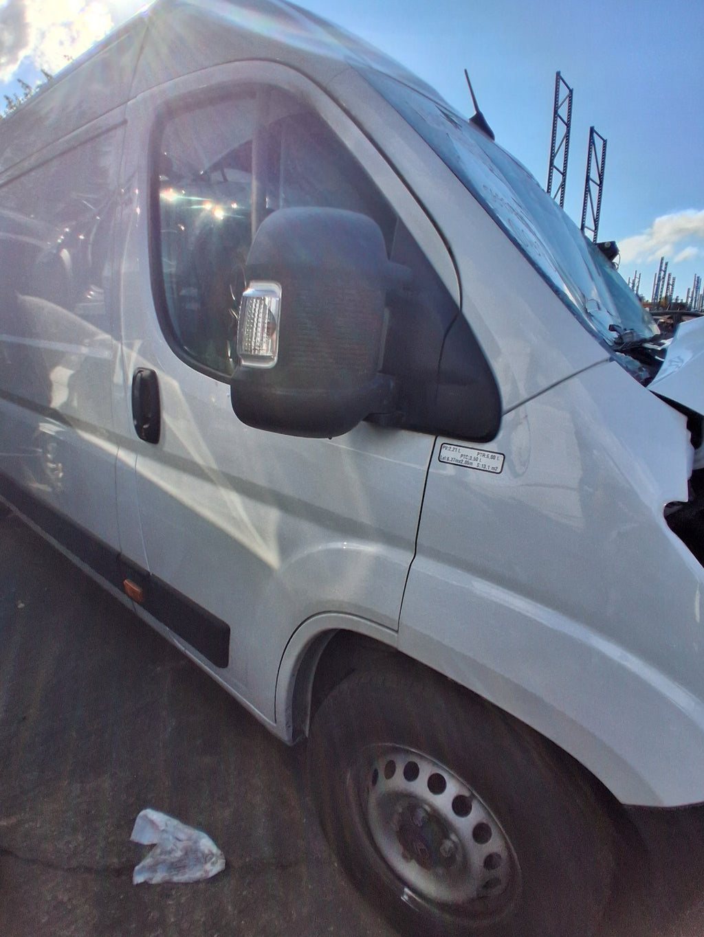 2025 CITROEN RELAY MK3 OSF DRIVER SIDE FRONT QUARTER WHITE