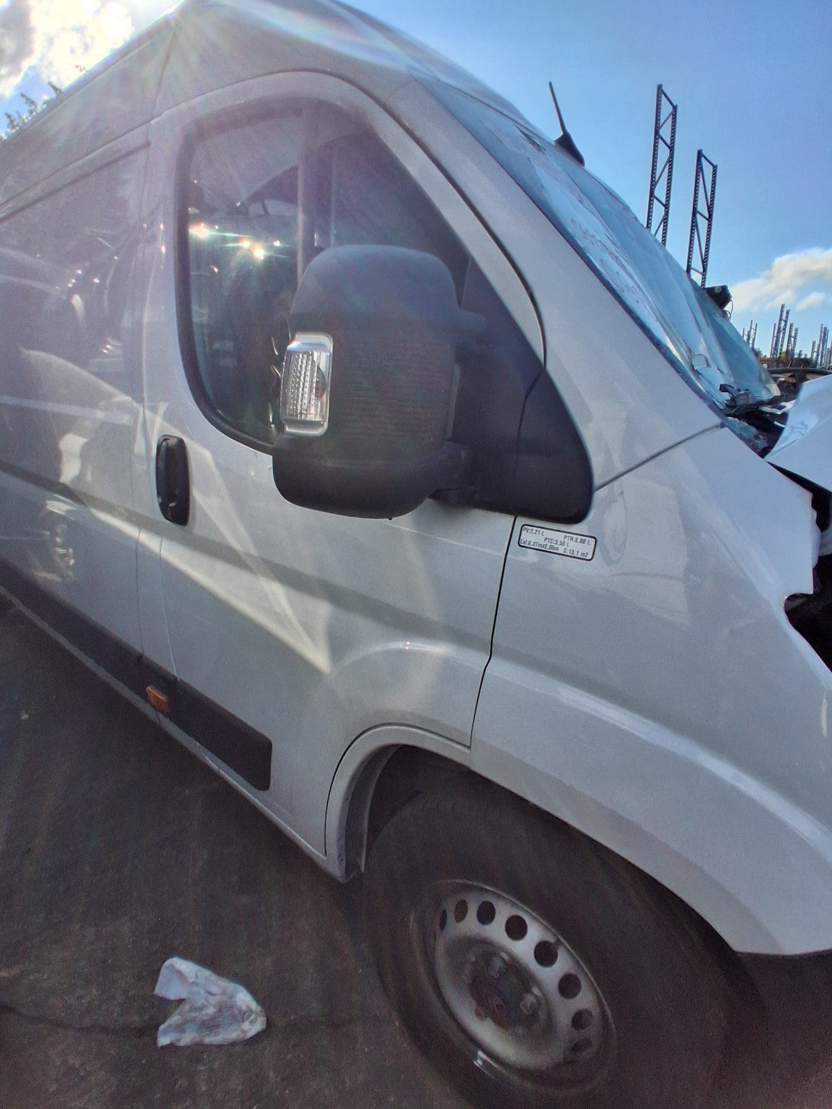 2025 CITROEN RELAY MK3 OSF DRIVER SIDE FRONT QUARTER WHITE