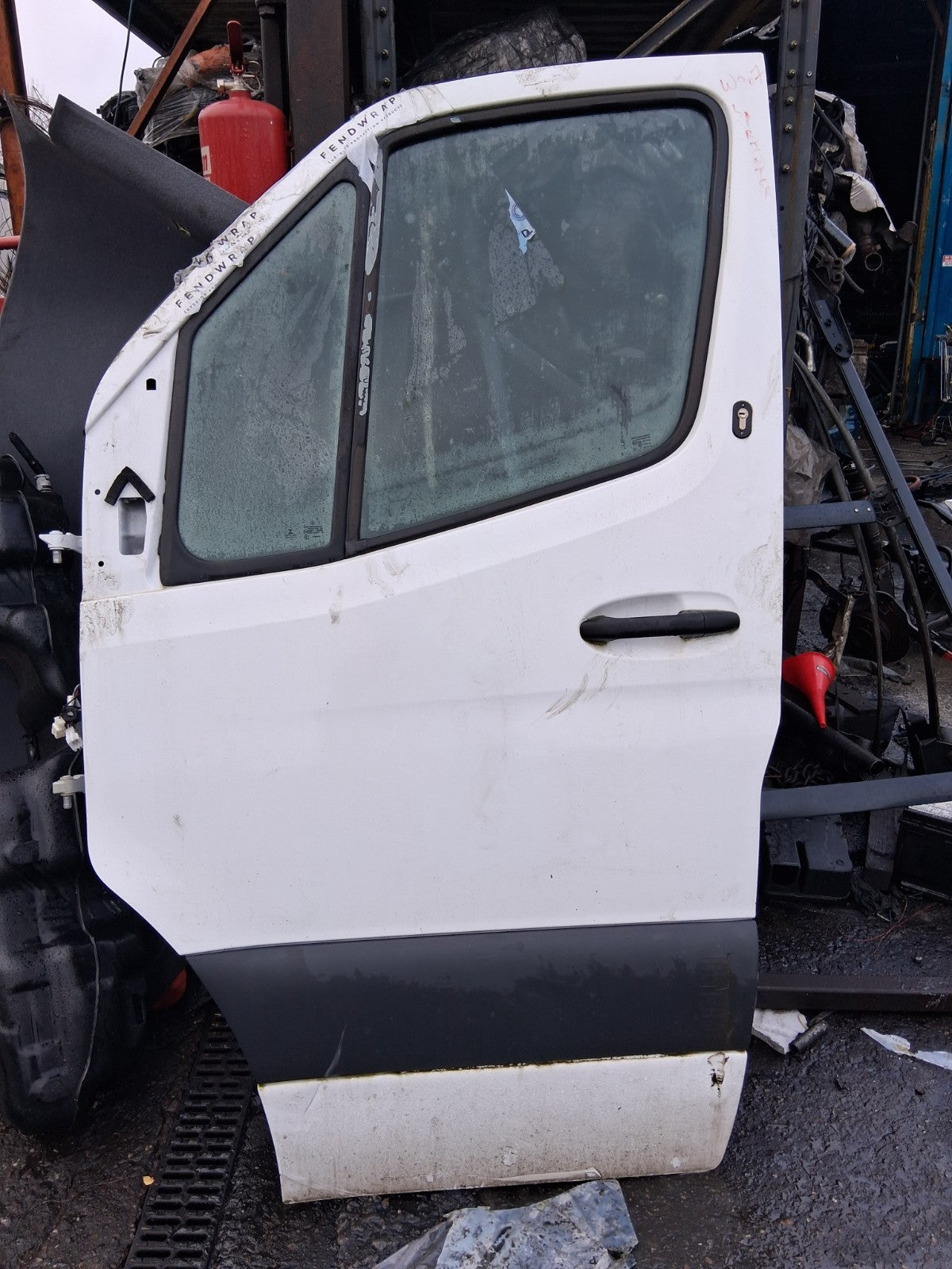 2022 MERCEDES BENZ SPRINTER W907 OSF DRIVER SIDE FRONT RIGHT BARE DOOR WHITE