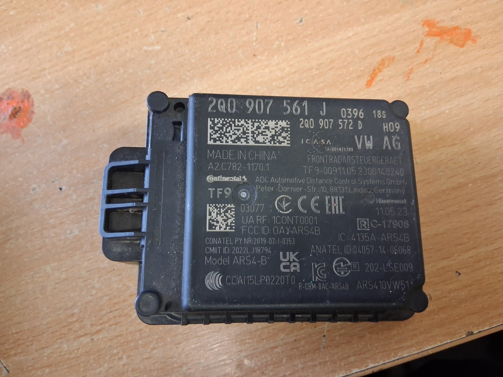2025 AUDI A3 8Y HATCHBACK FRONT LANE ASSIST SENSOR 2Q0907561J