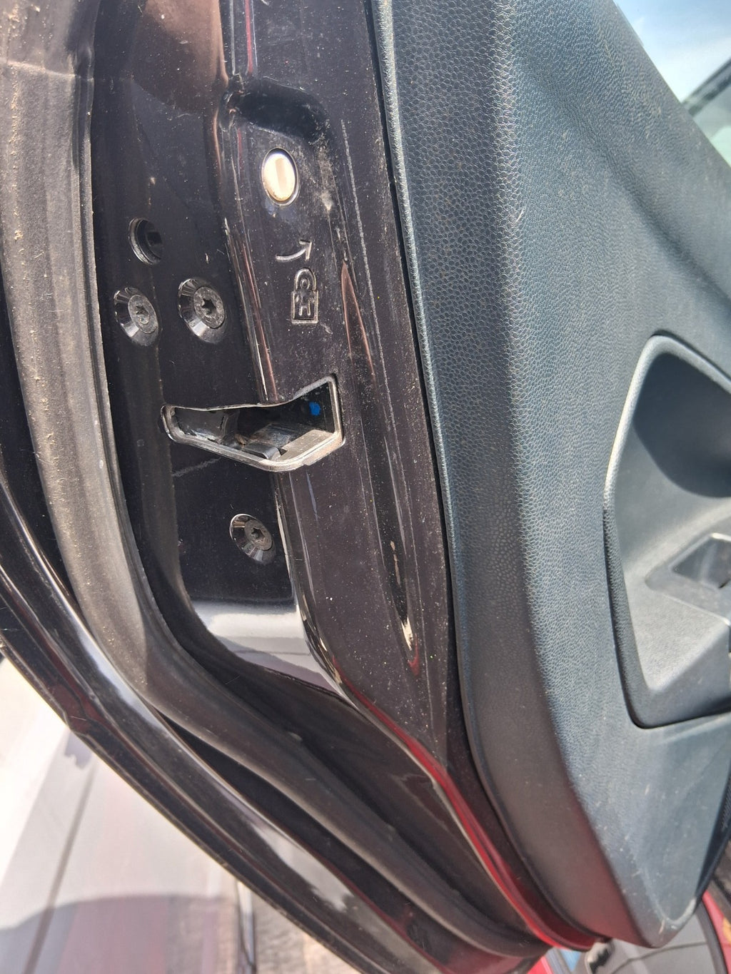 2012 FORD FIESTA MK7 5 DOOR NSR PASSENGER SIDE REAR LEFT COMPLETE DOOR BLACK