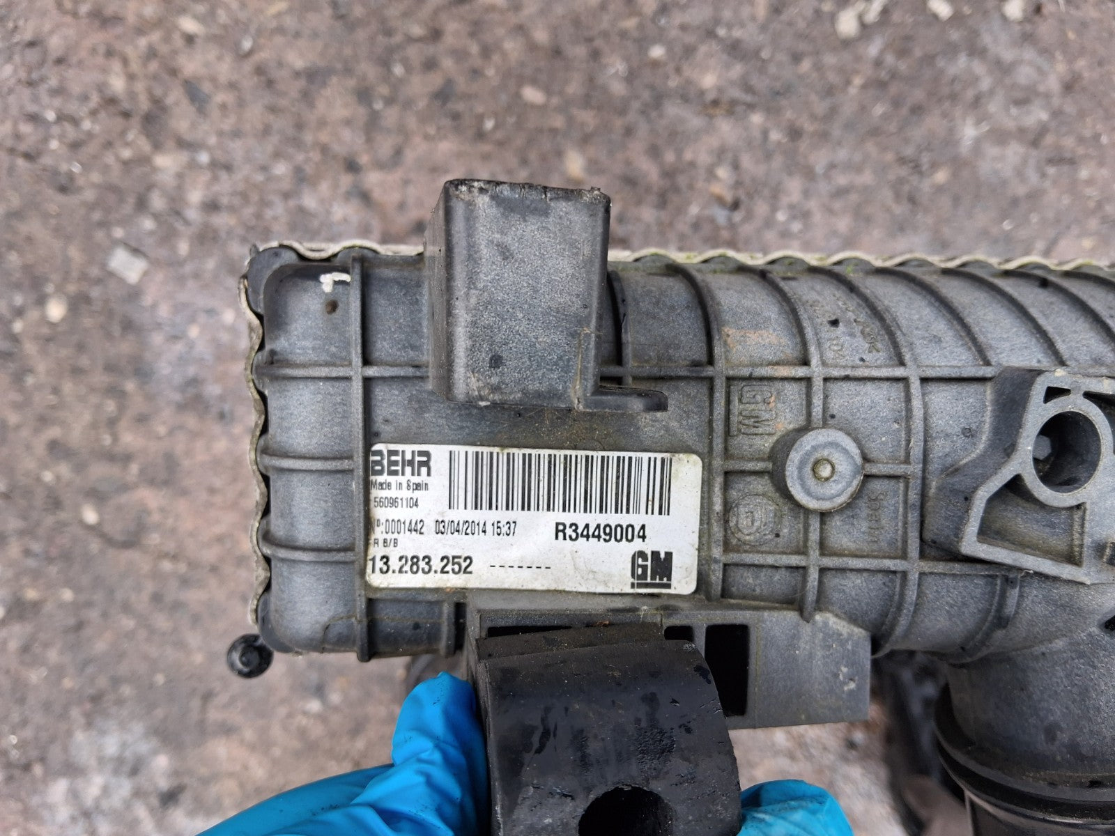 2015 VAUXHALL ADAM DIESEL INTERCOOLER RADIATOR R3449004