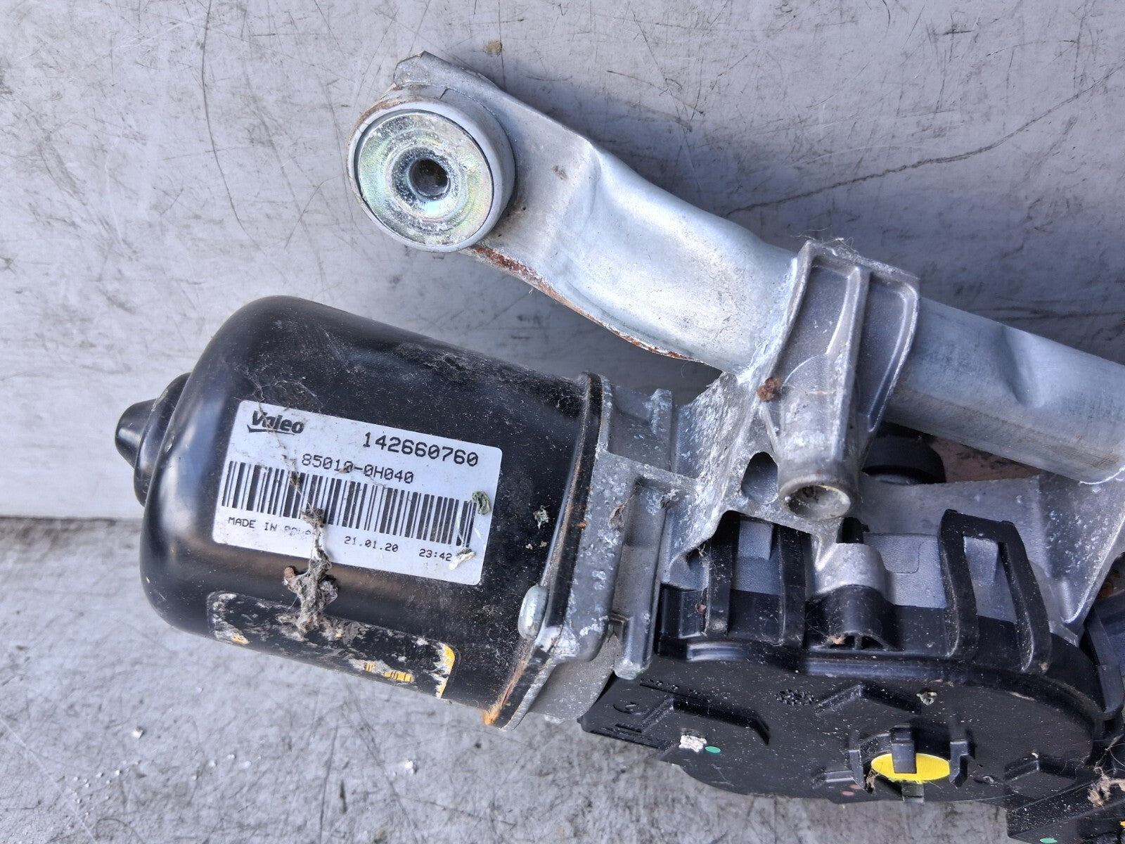 2019 CITROEN C1 MK2 FRONT WINDSCREEN WIPER MOTOR LINKAGES 850100H040