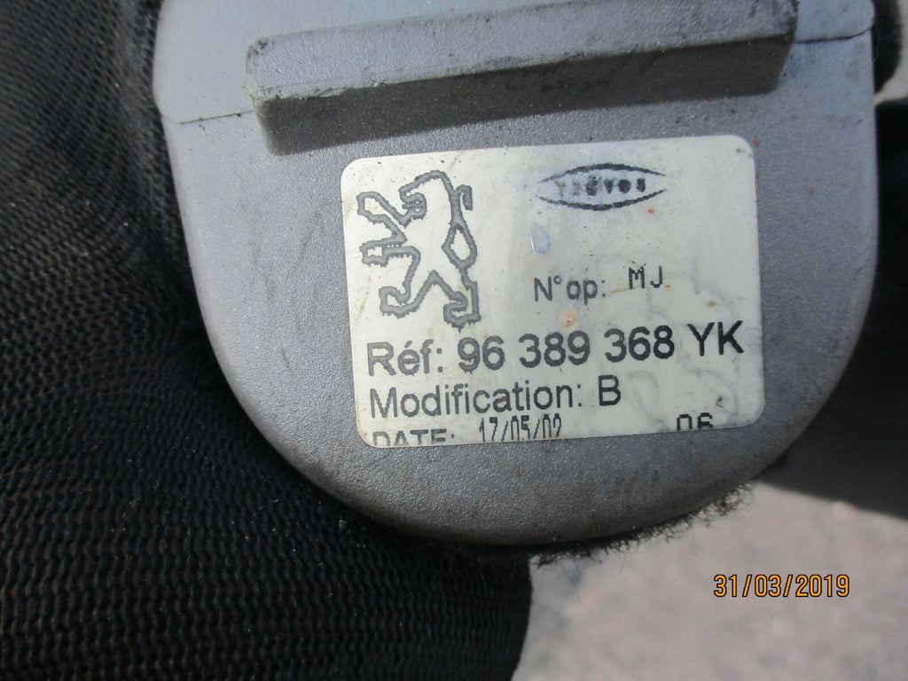 PEUGEOT 307 RETRACTABLE PARCEL SHELF BOOT LOAD COVER 96389368