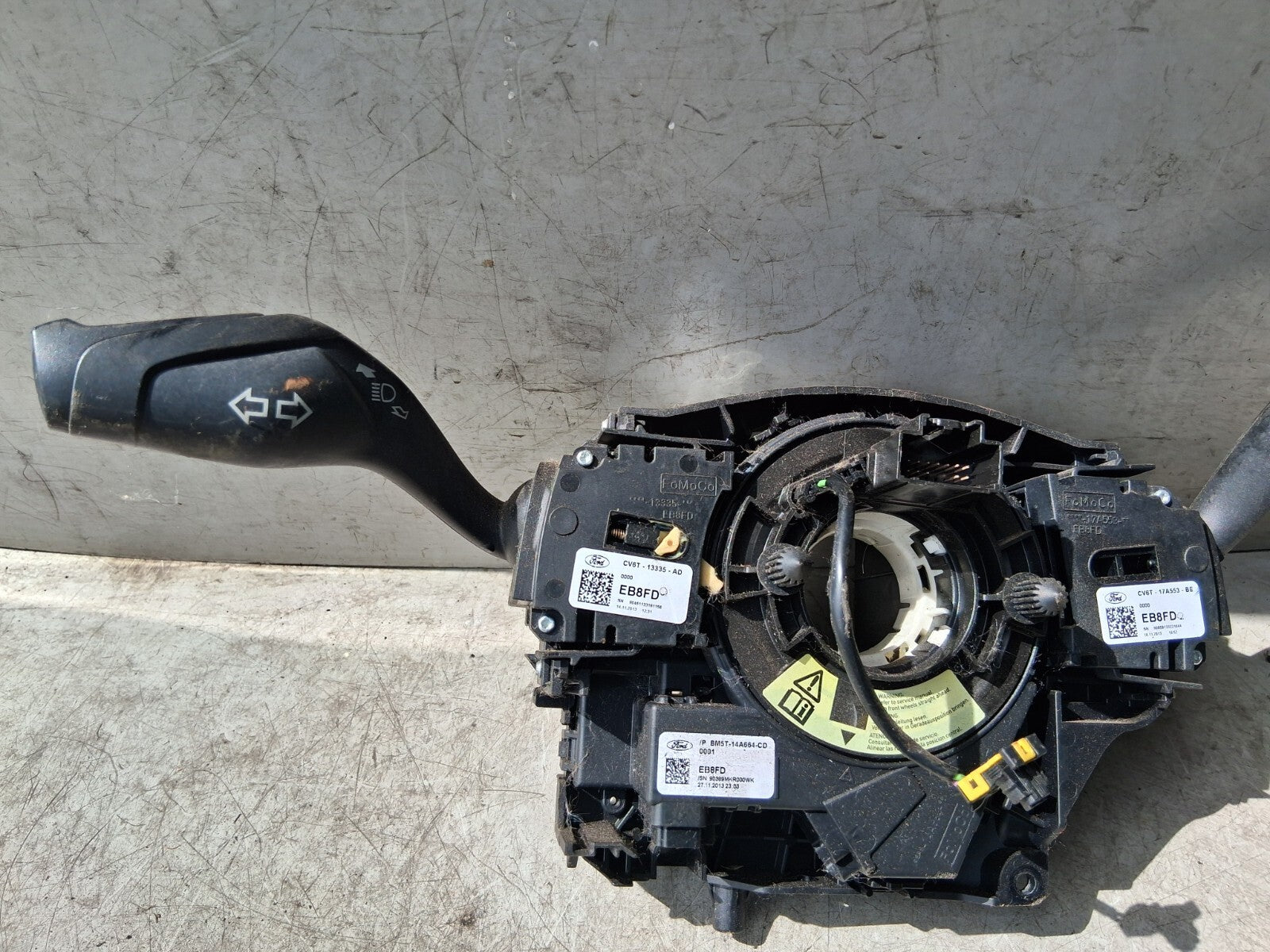 2013 FORD KUGA MK2 INDICATOR WIPER STALK SWITCH WITH SQUIB BM5T14A664CD