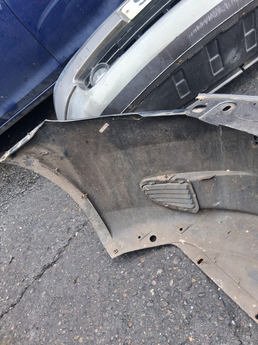 2007 FIAT PUNTO MK3 3 DOOR FRONT COMPLETE BUMPER BLACK