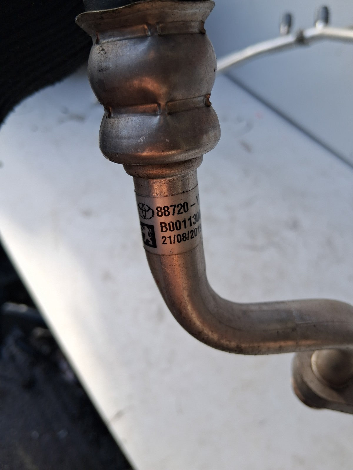 2019 TOYOTA AYGO AIR CONDITIONING HOSE PIPE 88720YV071