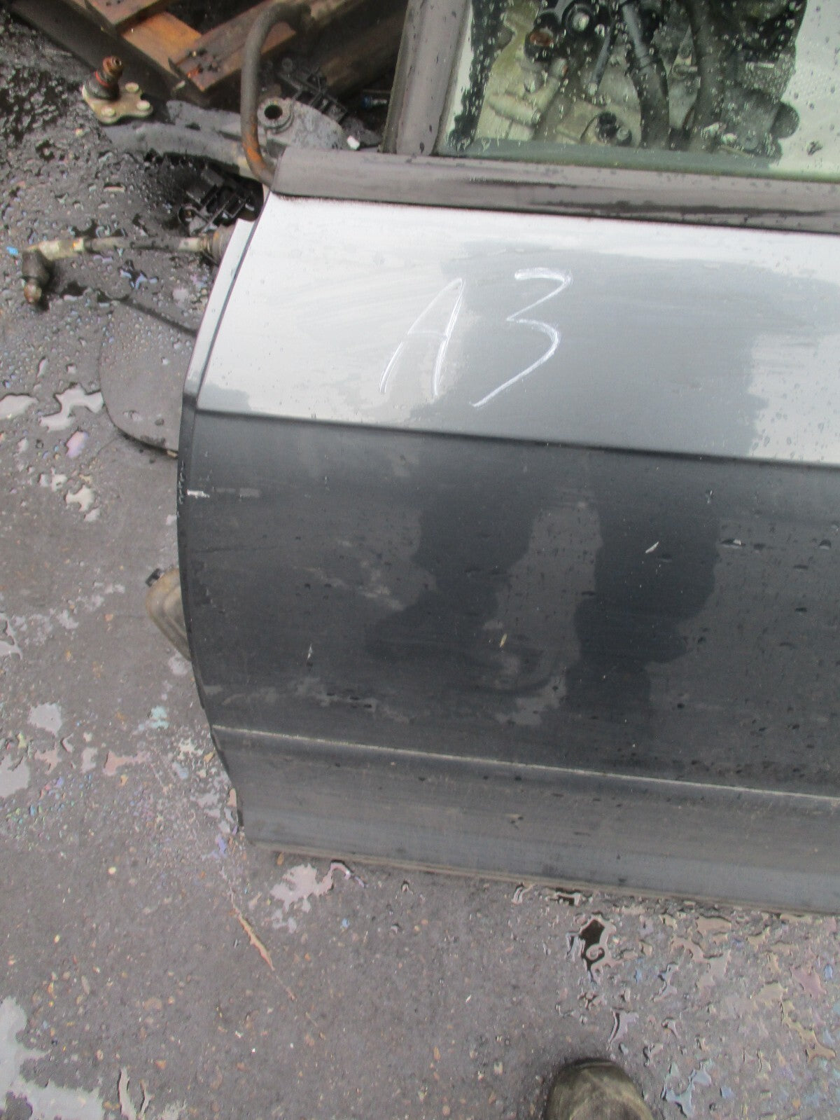 2006 AUDI A3 8P NSR PASSENGER SIDE REAR COMPLETE DOOR GREY MET LX7Z