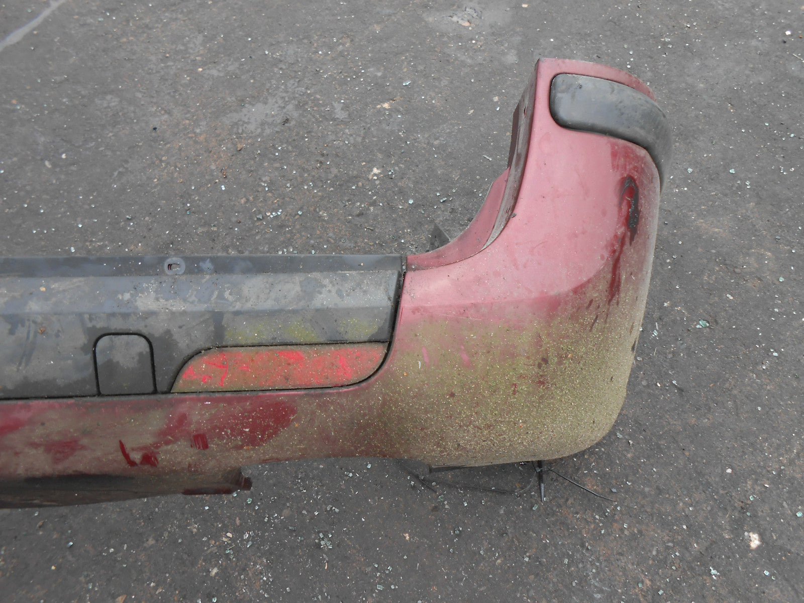 FIAT ULYSSE 2003 MK2 COMPLETE REAR BUMPER BURGUNDY