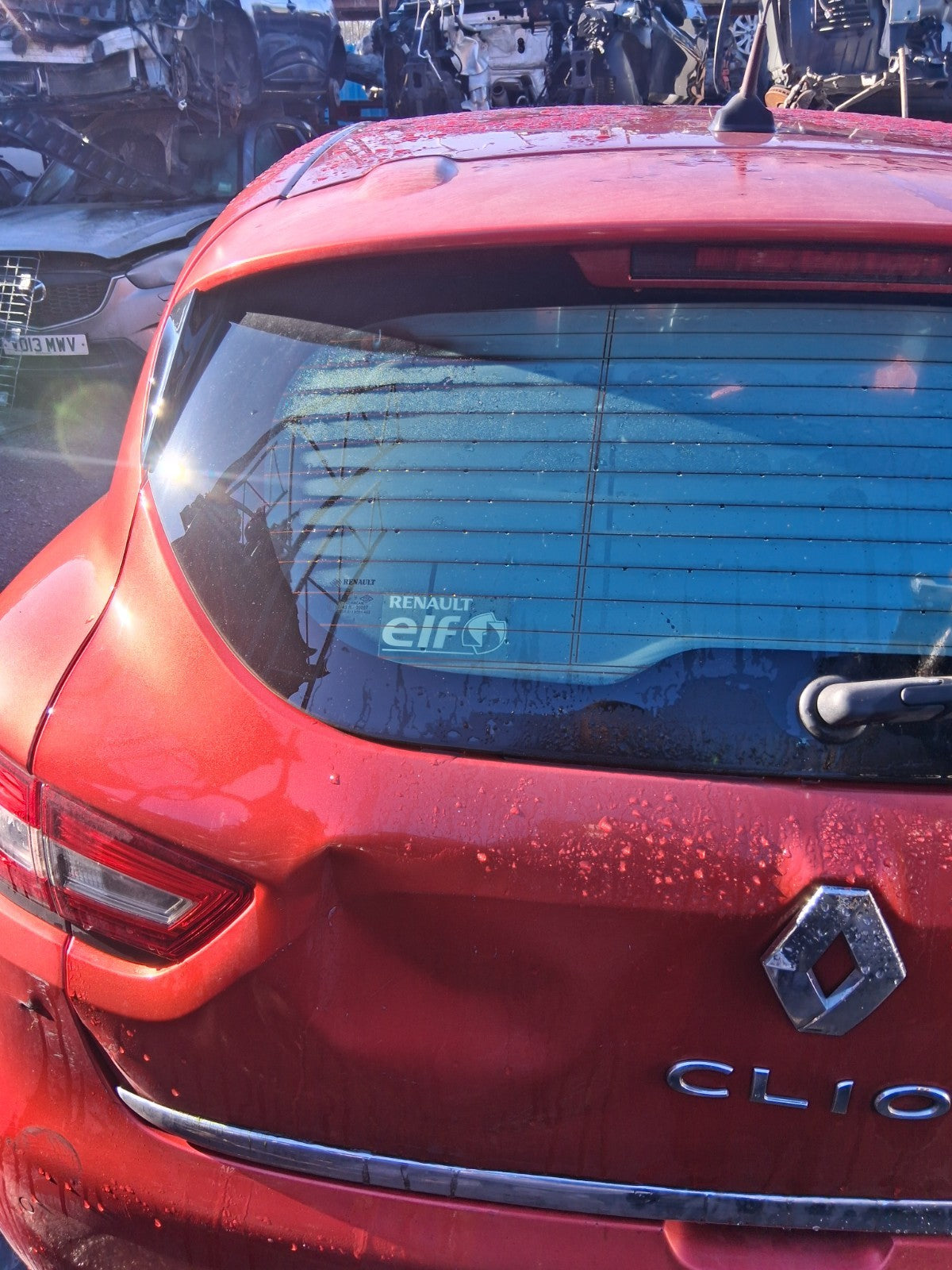 2013 RENAULT CLIO X98 MK4 REAR BARE TAILGATE BOOTLID RED
