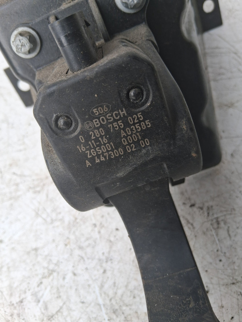 2020 MERCEDES BENZ SPRINTER OSF THROTTLE ACCELERATOR PEDAL 0280755025