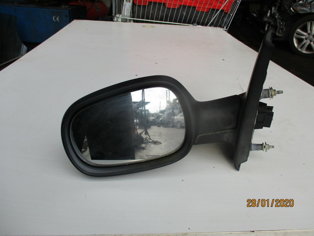 RENAULT MEGANE MK1 1996 NS PASSENGER SIDE ELECTRIC DOOR WING MIRROR BLACK