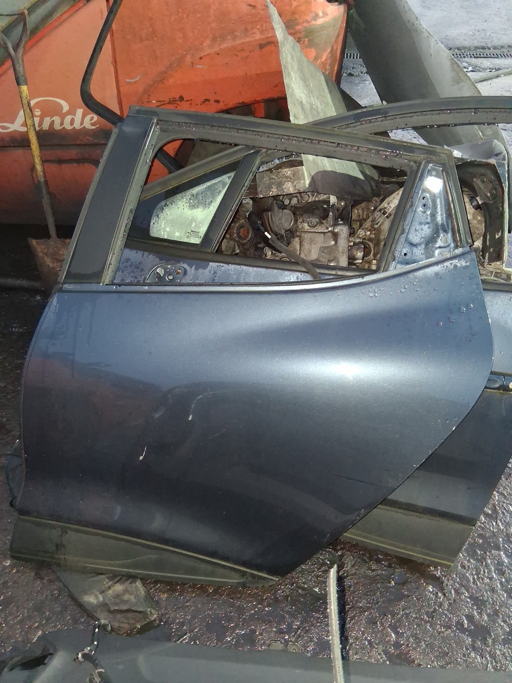 2017 RENAULT CLIO X98 MK4 NSR PASSENGER SIDE REAR LEFT BARE DOOR GREY
