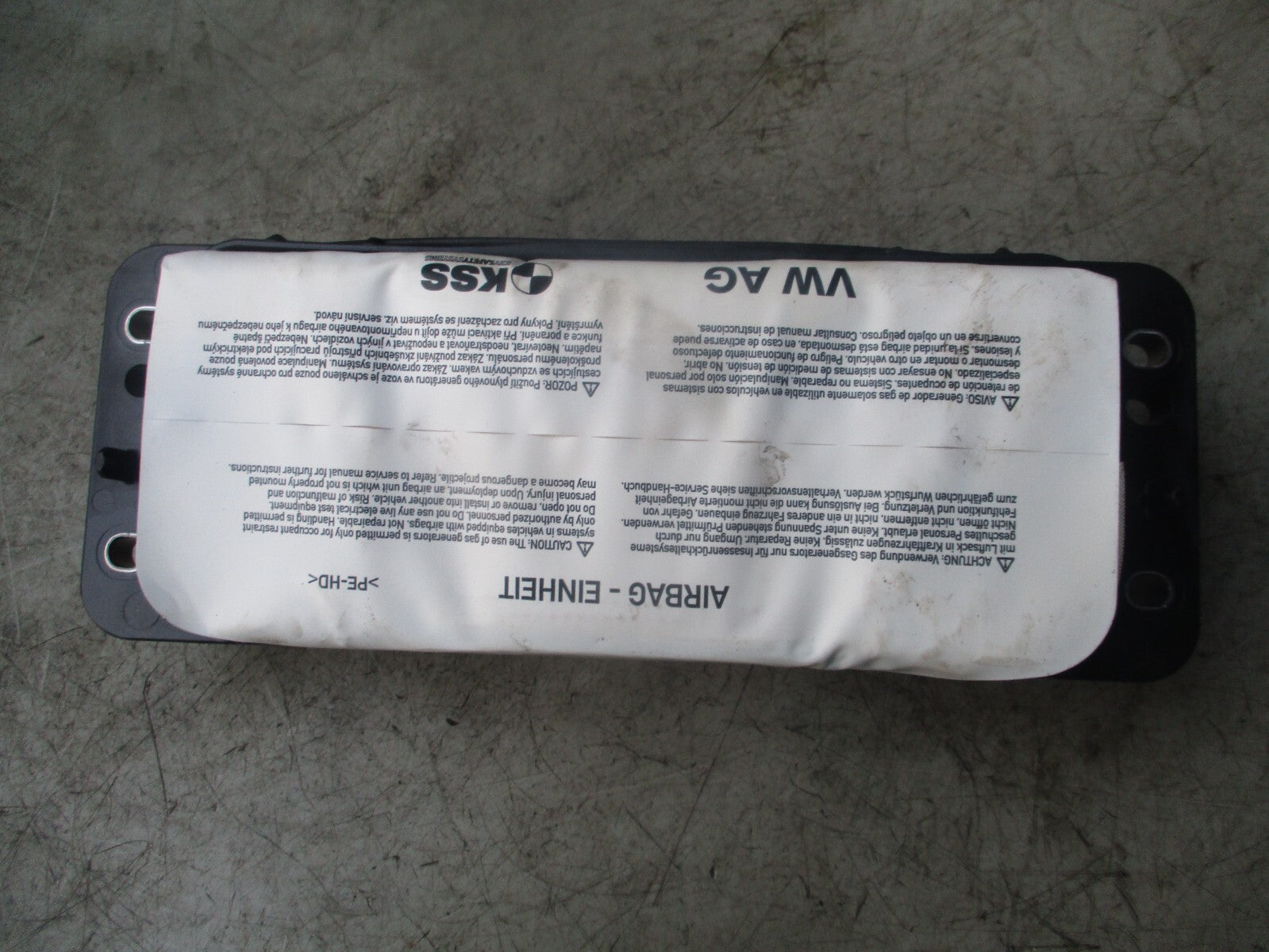 VW VOLKSWAGEN GOLF MK7 2017 PASSENGER SIDE UNDER DASH AIRBAG 8V0880204G
