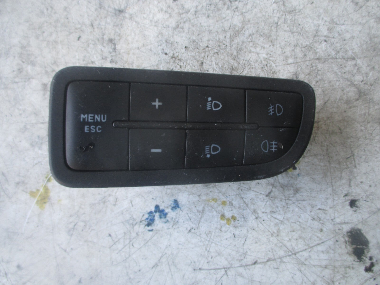 2008 FIAT GRANDE PUNTO HEADLIGHT ADJUSTMENT AND FOG LIGHT SWITCH 735367267