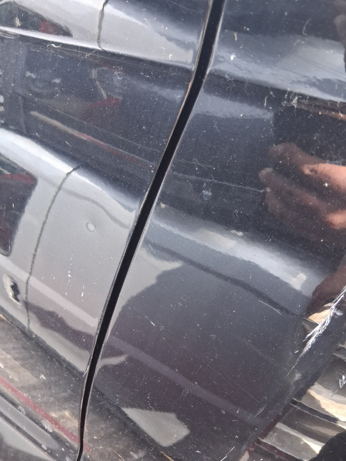 2012 FORD FIESTA MK7 5 DOOR NSF PASSENGER SIDE FRONT LEFT BARE DOOR BLACK