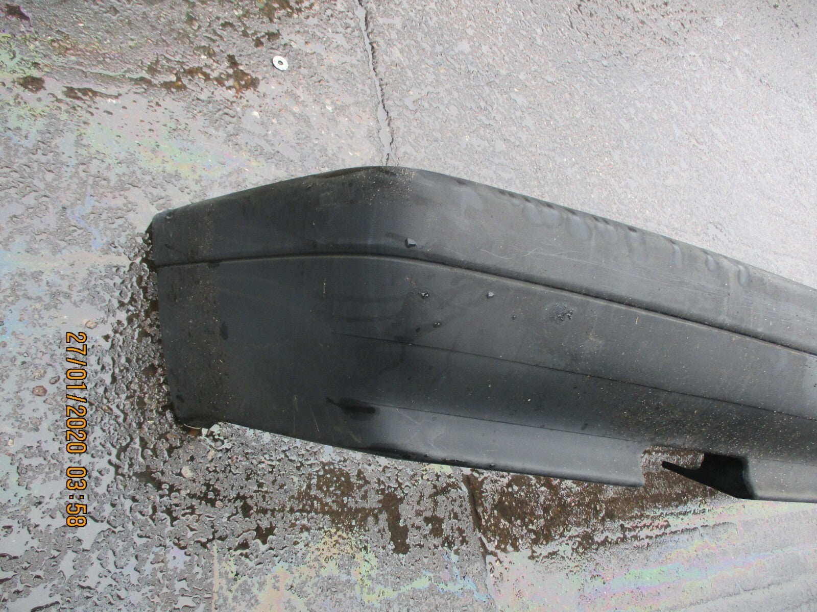 AUDI 80 B3 1990 REAR COMPLETE BUMPER PLASTIC BLACK