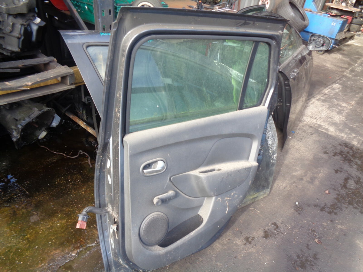 DACIA LOGAN MK2 MCV ESTATE OSR DRIVER SIDE REAR DOOR COMPLETE GREY
