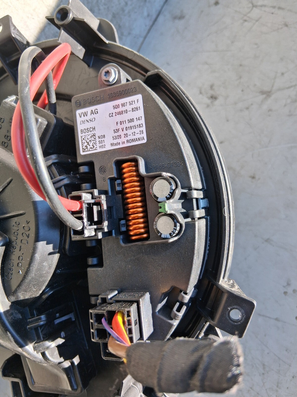 VW VOLKSWAGEN PASSAT B8 2019 1.6 PETROL HEATER BLOWER FAN MOTOR 5WC819021