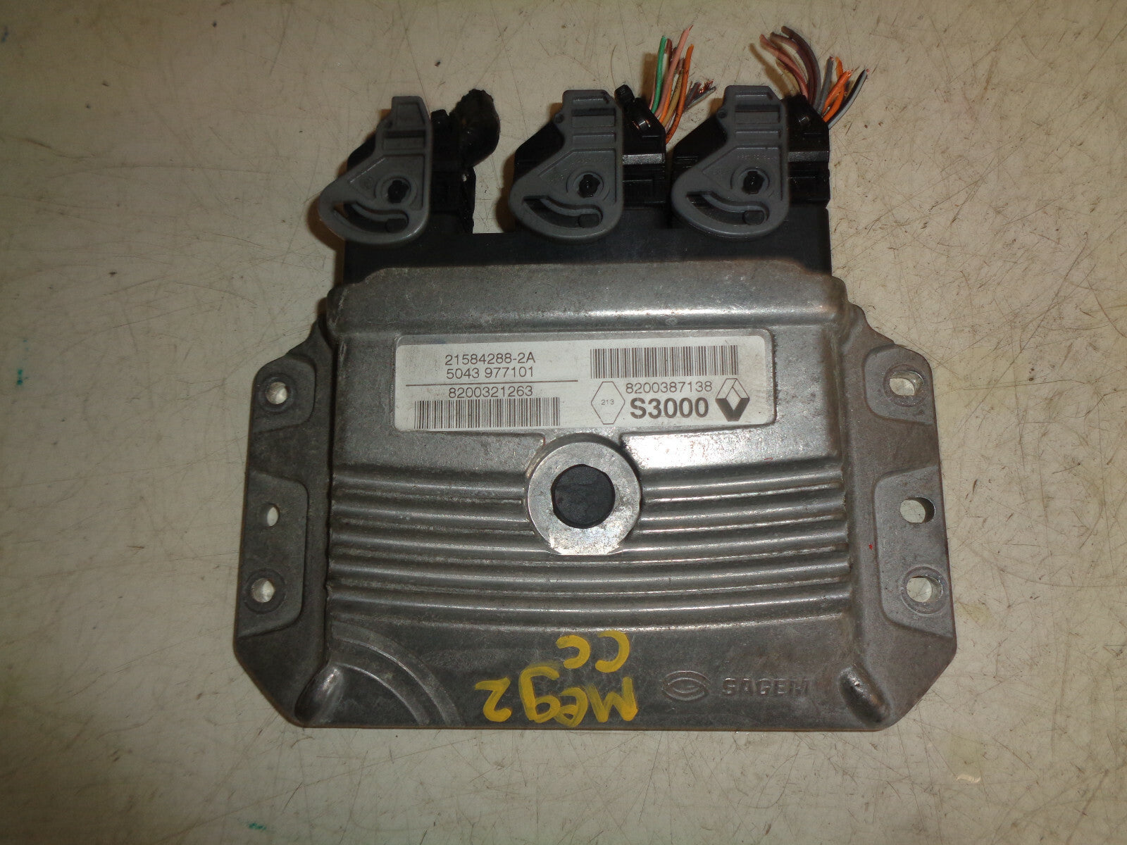 RENAULT MEGANE CC MK2 1.6 PETROL ECU ENGINE CONTROL MODULE UNIT 8200321263