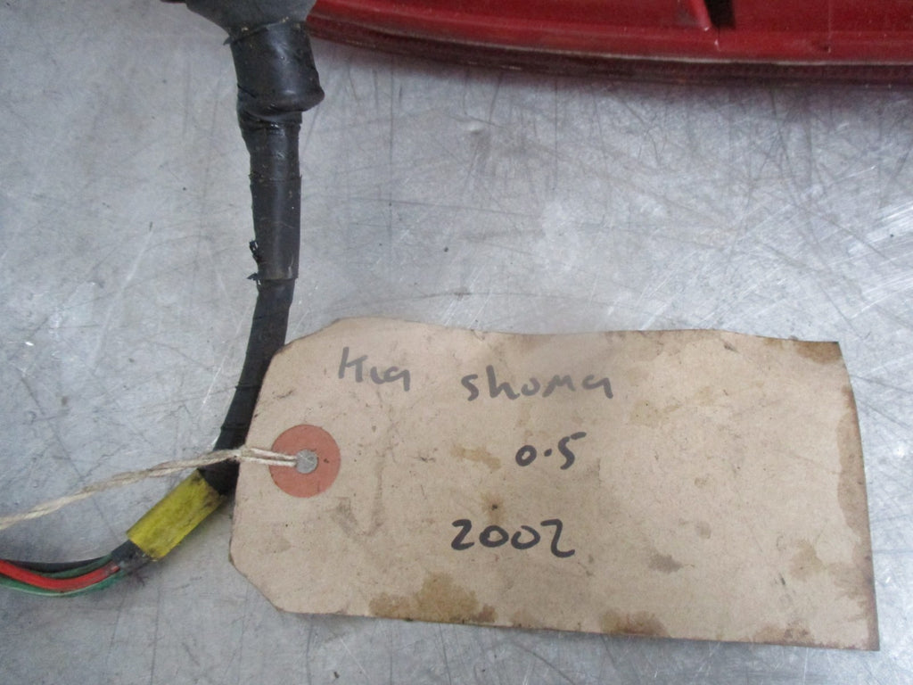 Kia Shuma 2002 used os driver side rear lamp light with bulb holders