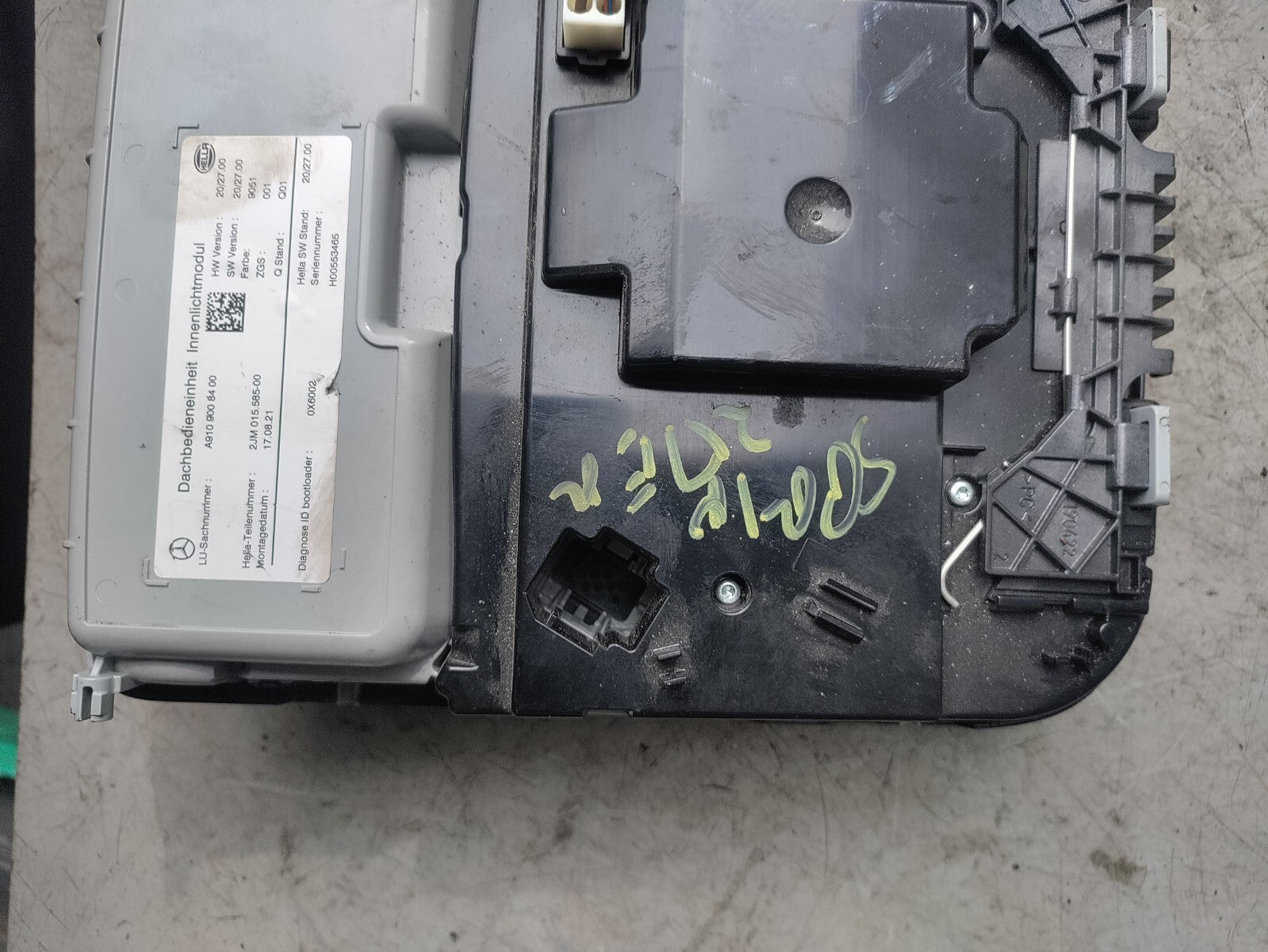2021 MERCEDES BENZ SPRINTER W907 INTERIOR ROOF READING LIGHT A9109008400